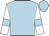 Light blue, light blue bars on white sleeves, light blue cap
