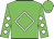 Green, white diamond frame, white diamonds on sleeves, green cap