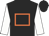Black, orange hollow box, white sleeves
