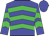 Blue, Lime Green Chevrons, Blue Cap