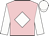 Pink, white diamond, white sleeves, white cap