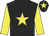 Black, Yellow star and sleeves, Black cap, Yellow star