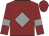Maroon, Grey Diamond, Grey Bars On Sleeves