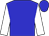 Blue, white circled 'md', blue hoop on white sleeves