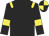 Black, yellow epaulets and armlets, black and yellow quarted cap