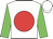 White, red ball, green sleeves
