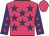 Rose body, purple stars, purple arms, rose stars, rose cap