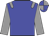 Blue, grey epaulets, sleeves, quartered cap