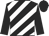 Black and white diagonal stripes