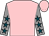 Pink, grey sleeves, teal stars