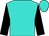 Turquoise, black sleeves