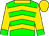 green, gold chevrons, gold collar, green cuffs on gold sleeves, gold cap