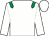 White, emerald green epaulettes