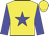 Yellow, blue star, blue sleeves, yellow cap