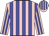 pink, blue stripes
