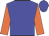 Blue, orange sleeves