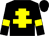 Black, yellow cross of lorraine, yellow armlets