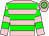 Pink, green hoops