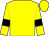 Yellow, black circled 'jr', black bars on sleeves