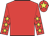 Red, yellow stars on sleeves, red cap, yellow star