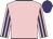 Pink, purple striped sleeves, purple cap