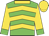 green, gold chevrons, gold collar, green cuffs on gold sleeves, gold cap