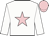 White, pink star, pink cap