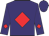 Purple, red diamond, red diamond on sleeves, purple cap