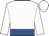 White, royal blue belt, white cap