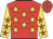 Red, yellow stars, yellow sleeves, red stars