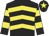 Black & yellow chevrons, hooped sleeves, yellow star on cap