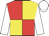 Red and yellow (quartered), white sleeves and cap