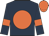 Dark blue, orange disc, armlets and cap