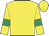 Yellow, emerald green armlets, Yellow cap