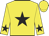 Yellow, star, black star on sleeves