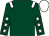 DARK GREEN, WHITE epaulets, DARK GREEN sleeves, WHITE stars and cap