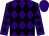 Purple, black diamonds, purple cap