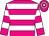 Magenta, white hoops