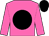 hot pink, black disc and cap