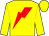 Yellow, red lightning bolt