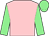 pink, light green sleeves and cap