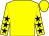 Yellow, Black Stars on Sleeves
