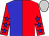 Blue & red halves, red & blue stars on silver belt, red & blue stars on silver sleeves, silver cap
