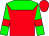 Red, green yoke, red bars on green sleeves