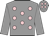 Grey, pink spots, grey sleeves