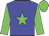 Blue body, green star, green arms, green cap