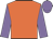Orange, mauve sleeves and cap