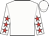 White, red star 'quintana racing', red stars on white sleeves