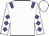 White, blue epaulets, diamonds on sleeves