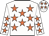 White, orange stars
